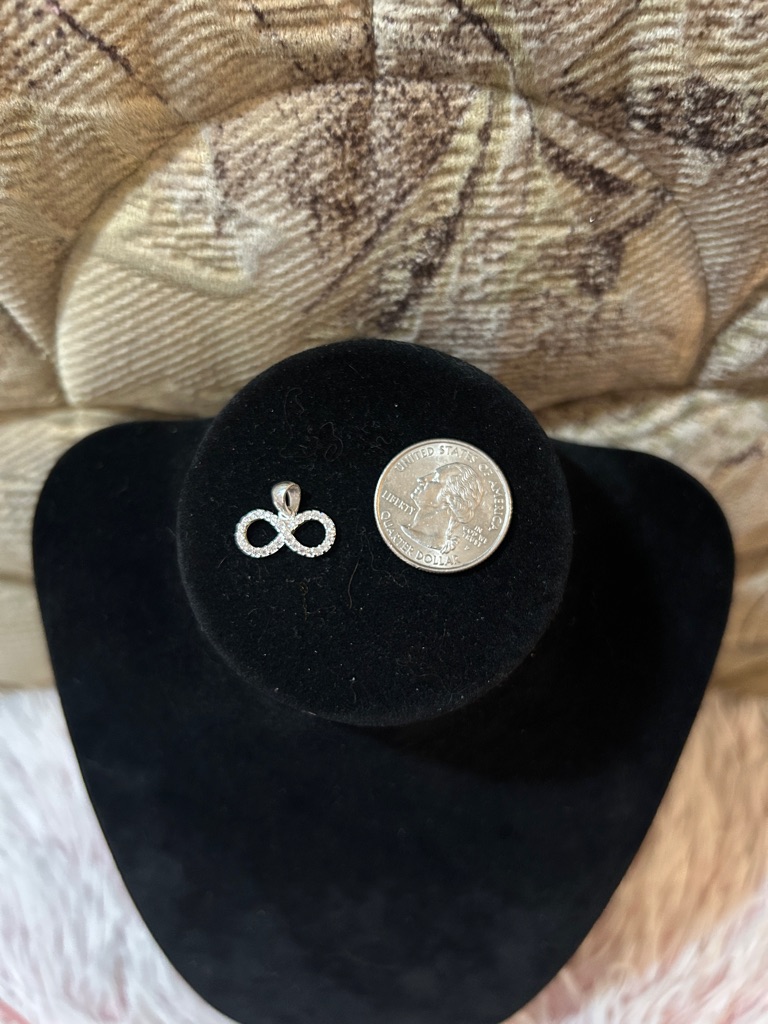 925 Sterling Silver Infinity Charm/Pendant - New